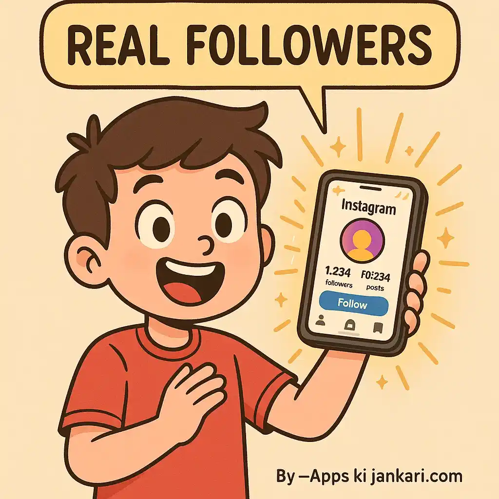 InstaUp APK – Real Followers दिलाने वाला Popular App